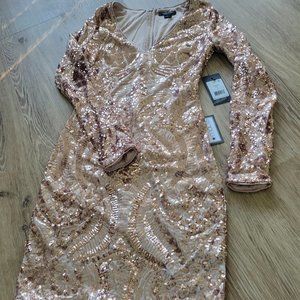 Marciano sequin bodycon dress NWT